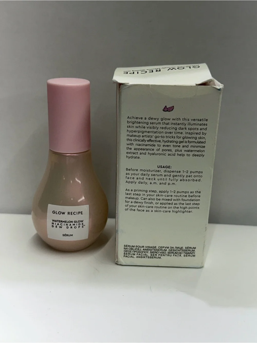 Glow Recipe Watermelon Glow Niacinamide Dew Drops 40ml New & Unused